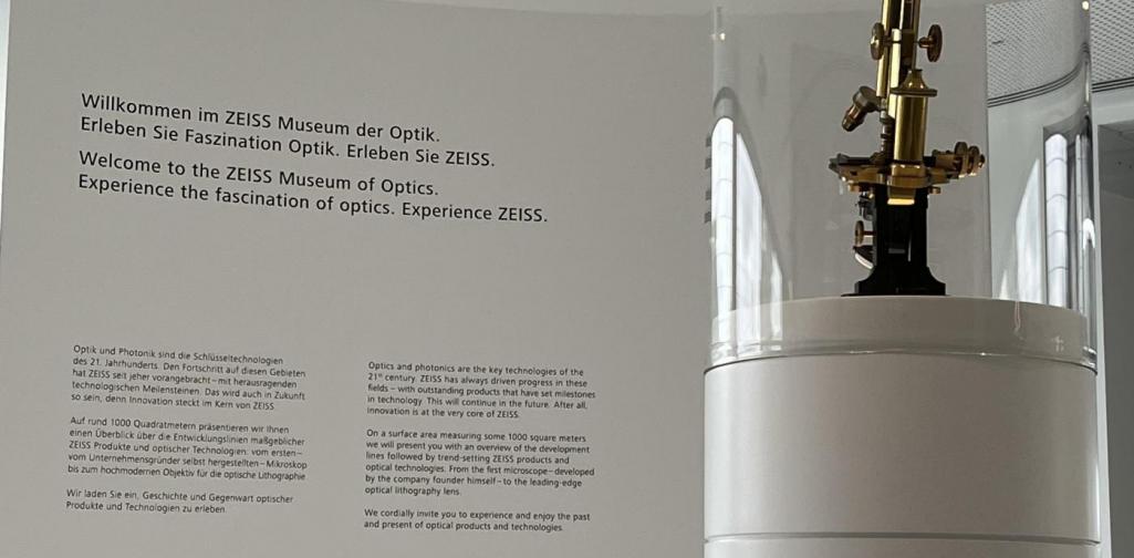Einblick in das ZEISS Museum